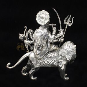 Durga Maa Silver Idol