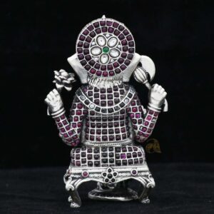 Ganesh Ji Mini Silver Idol