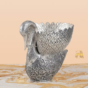 Swan Silver Basket